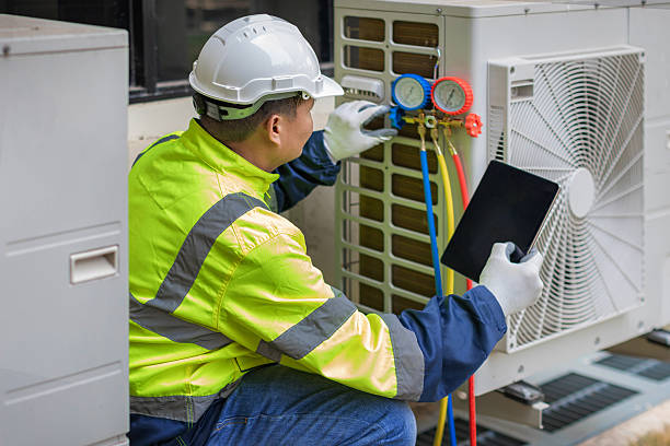 Professional Air Conditioning Repair technician working in Browns Mills, NJ